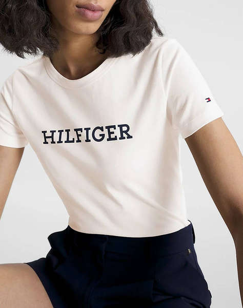 TOMMY HILFIGER SLIM MONOTYPE PRINT C-NK SS
